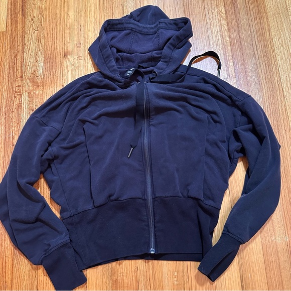 Athleta Balance Modal Hoodie Sweatshirt Black XS - Picture 4 of 10
